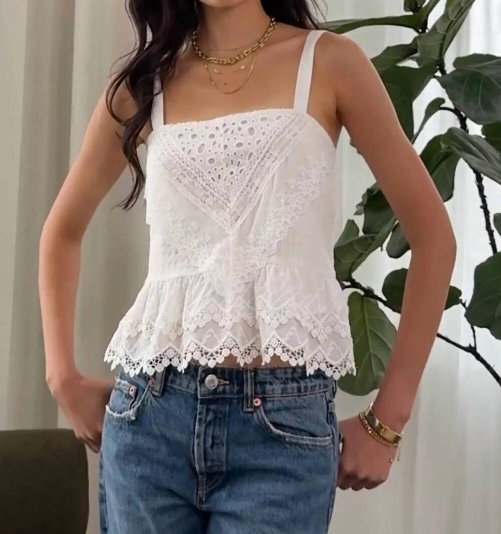 NEW HEARTLOOM fernando blouse in white